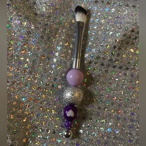 Purple and Silver Makeup Brush